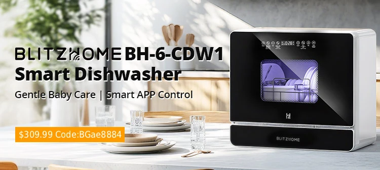 BlitzHome BH-6-CDW1 Smart Dishwasher