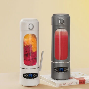 Comfook Portable Blender Juicer Cup 600ml Rechargeable Smoothie Maker with 12-Blade Stainless Steel USB-C Charging Travel Bottle