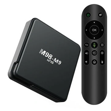 M98-M9 2+8G TV Box Allwinner H313 Android 10.0 2.4G/5G Dual Band WiFi bluetooth-compatible Home Theatre Support 4K*2K UHD Output Set Top Box with Remote Control