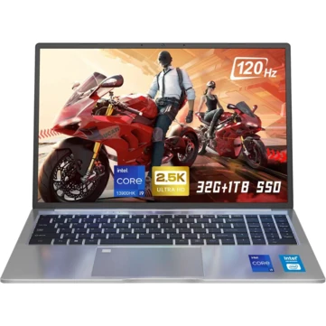 Ninkear N16 Pro Laptop 120Hz 2.5K 16 Inch 13th Intel Core i7-13620H/Intel Core i9-13900HK 32GB DDR4 1TB SSD Windows 11 WIFI 6 Fingerprint Unlocking Full Size Backlit Keyboard Narrow Bezel Notebook