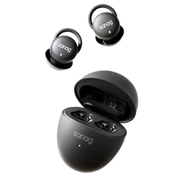 Sanag J20s Sleep Headphone TWS bluetooth 5.4 Earphone 66+ Sleep-Aid White Noise Sound 24dB Physical Noise Cancelling Side Sleep Without Ear Pressure 27H Playback Professional Sleep Earbuds