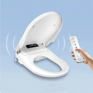 Smart Toilet Seat Cover Remote Control Automatic Bidet Heating Universal U Shape Flip Cover Plate Waterproof Multi-functional