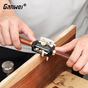 GANWEI Mini Hand Plane MG0-000-0171 42mm Blade Woodworking Tool Aluminum Alloy Body Rosewood Handle Precision Planer for Carpentry