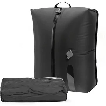 16L Vacuum Compression Storage Bag Flat Bottom with Window Travel Backpack 20-24Inch Suitcase Organizer Space-Saving Foldable Luggage Packing Clothing Storage