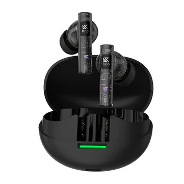 KZ Krio TWS bluetooth Earphone Wireless ANC Earbuds QCC Chip APT LDAC Lossless Audio -55dB Depth Active Noise Cancelling 6-Mic HD Call 32H Playback In-ear Headphones