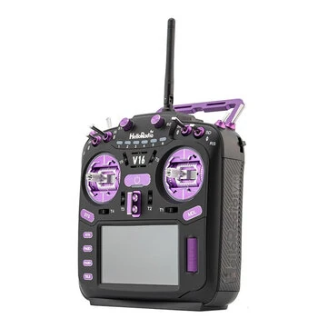 HelloRadioSky V16R Built-in 1W ELRS 4-in-1 CNC RDC90 Metal Gimbal Radio Transmitter Mode 2 with 4.3