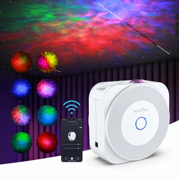 BlitzWill® BW-PLT1 Smart Star Projector Upgraded Version with Star + Colorful LED Nebula Sync With Music Smart APP Control Timing & Countdown Voice Control with Alexa