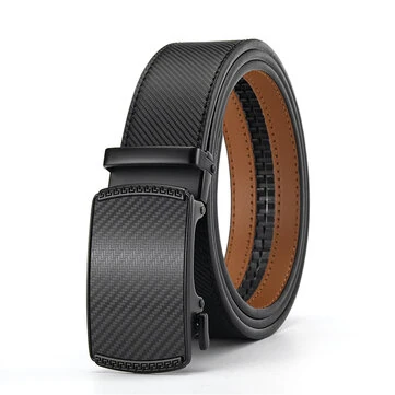 110-130cm Men's Automatic Buckle Leather Belt Easy to Wear for Casual Business Style High Quality Fashion Girdle Belts Sturdy Construction
