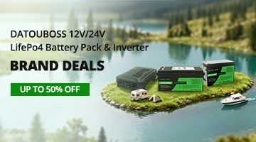 DATOUBOSS 12V/24V LifePo4 battery Pack & Inverter