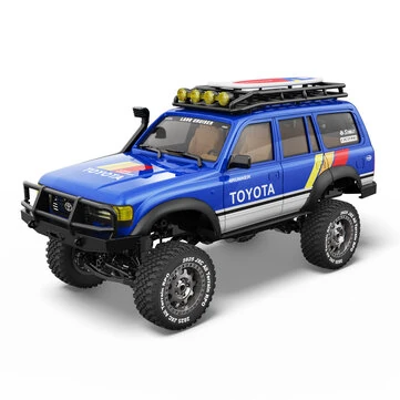 JXC C5826 RTR 1/12 2.4G 4WD RC Car for TOYOTA Land Cruiser LC80 Rock Crawler Off-Road Climbing Truck Two Speed Full Proportional LED Light Vehicles Models Oil Filled Shocks Toys