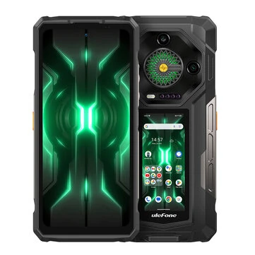 Ulefone Armor 33 Pro 5G AI 25500mAh Dual Display 118dB Loudspeaker 32GB 512GB 50MP Triple Camera 64MP Night Vision Dimensity 7300X 6.95 inch 120Hz 66W Fast Charge WiFi 6E NFC IP68 IP69K Waterproof Rugged Smartphone