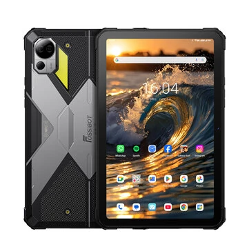 FOSSiBOT DT3 MediaTek Dimensity 7300 Octa Core 12GB RAM +20GB Virtual Memory 256GB ROM 5G LTE 10.4 Inch 2K Screen WIFI6 Android 15 21650mAh Battery 64MP+32MP Camera IP68 IP69K Rugged Tablet