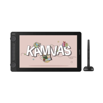 HUION Kamvas 13 Gen 3 Drawing Tablet with Display 2024 13.3 Inch Anti-Glare Glass Drawing Tablet with PenTech 4.0 16384 Pen Pressure 5 Push Buttons Dual Dial Perfect for Designers Artists