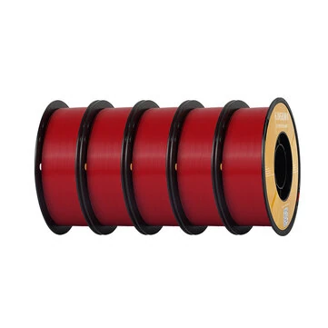 KINGROON PETG 3D Printer Filament 1.75mm 5kg Red High Strength Easy to Print Eco-Friendly No Bubbles Smooth Printing High Precision