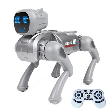 2.4GHz Remote Control Mechanical AI Intelligent Robot Dog Programming Interactive Toy Voice App Bluetooth Control for Children Gift