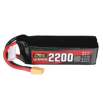 ZOP Power 14.8V 2200mAh 120C 4S LiPo Battery XT60 Plug with Adaper for RC Drone