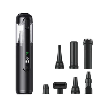 Tevorex Cordless Handheld Car Vacuum with Green Light,16000PA Suction,USB Rechargeable, Brushless Motor, Digital Display, Blow & Suction