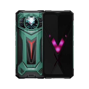 DOOGEE S200 Ultra AI 5G 1.32 inch AMOLED Rear Display 48GB 1TB LED light effect 100MP Triple Camera Night Vision Dimensity 7400 6.72 inch 120Hz 11000mAh 66W Fast Charge Android 15 NFC IP68 IP69K Waterproof Rugged Smartphone