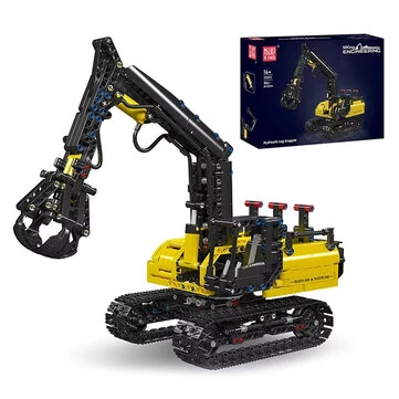 Mould King 17077 Technical Car Toys The RC Hydraulic Log Grapple Building Block Enginerring Truck Brick Set Kids Christmas Gift