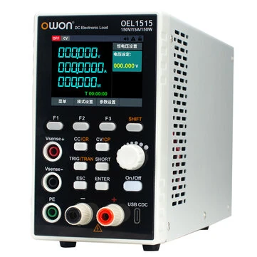 OWON Programmable DC Electronic Load 150W 300W Adjustable Power Supply Support RS485 RS232 SCPI 2.8-inch TFT LCD display OEL1515 OEL1520 OEL1530 OEL3015 OEL3020 OEL3030 EU Plug