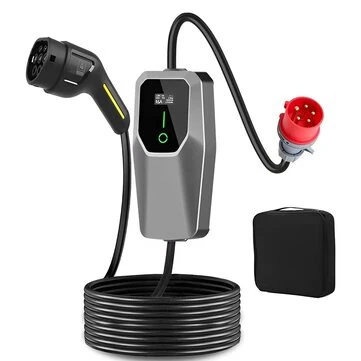 Type 2 EV Charger 11KW 3 Phase 6A 8A 10A 13A 16A Adjustable Current Electric Vehicle Charging Station CEE5EE1634Y / CEE5EE16310Y