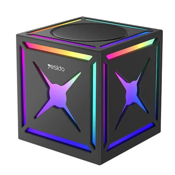 Yesido YSW34 3D Music Box bluetooth Speaker Portable Speaker RGB Colorful Light 52mm Driver Unit TWS Connection Subwoofer Speakers