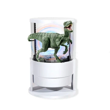 3D Hologram Projector Fan With Built-in Bluetooth Speaker 360° Viewing Angle Cylindrica Screen Advertising Display Machine APP Control