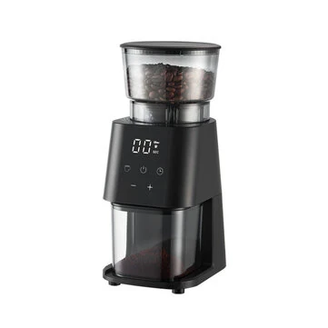 NovuLife BG710T Electric Conical Burr Coffee Grinder 30 Grind Settings with LCD Touch Screen 100g Bean Container for Espresso Drip Coffee and Cold Brew
