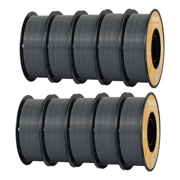 KINGROON PETG 3D Printer Filament 1.75mm 10kg Grey High Strength Easy to Print Eco-Friendly No Bubbles Smooth Printing High Precision