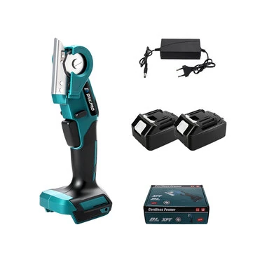 Drillpro Electric Scissor 80W Brushed Motor 6mm Cutting Capacity 2.5Ah Rechargeable Battery Low Vibration EU Plug Lightweight Design