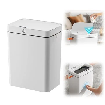 15L Automatic Trash Can with Smart Sensor Easy Fast Packing Non-contact Trash Can with Lid Waterproof Sensor Trash Can for Kitchen Bathroom Office