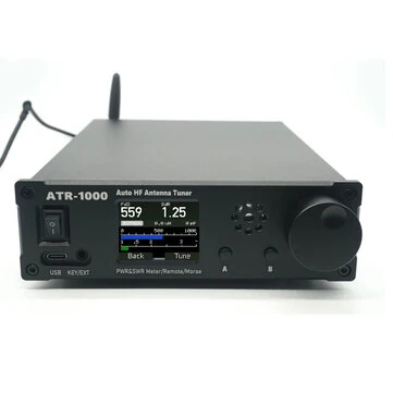 AMNVOLT ATR1000 1000W 1.8-30MHz Automatic Antenna Tuner HF Shortwave Radio Tuner Supports WIFI Remote Control For YAESU ICOM