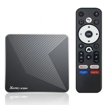 X88 PRO X5M Android 14.0 TV Box 4GB RAM 64GB ROM Amlogic S905X5M Quad-Core Support WiFi6 & bluetooth 5.0 1000M Media Player UHD 3D 8K Set Top Box with Voice Remote Control