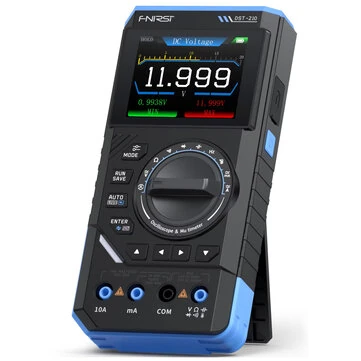 FNIRSI DST-210 3In1 True RMS Multimeter 119999 Counts Dial Type Repair Tool Automotive Fault Diagnosis 10MHz Bandwidth 48MSa/s Sampling Rate Anti-burn