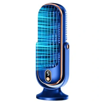 Powerful Desktop Tower Fan 5-Speed Adjustable Desktop Fan With Silent Operation 1200mah Rechargeable Battery Cool Indoors for Home Office