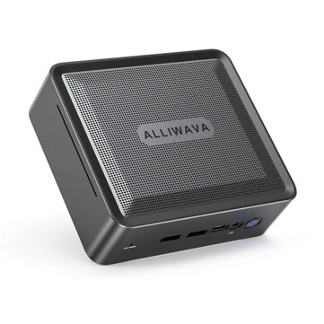 ALLIWAVA U58 AMD Ryzen 7 5825U Octa Cores 32GB DDR4 512GB SSD Windows 11 WIFI 6E BT5.2 4K Triple Output Type-C Mini Computer Desktop PC