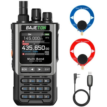 Bajeton BJ-8300 10W Multi Band Handheld Radio bluetooth Programmable NOAA Weather Alert Spectrum Analyzer SW MW LW AM SSB CB Transceiver Two-way Radio Walkie Talkie