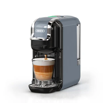 [EU Direct] HiBREW H2B 5-in-1 Espresso Machine, 19 Bar Single Serve Coffee Maker for K-Cup, NS, DG Capsule, ESE Pod & Ground Coffee, Hot/Cold Brew, Compact Design for Home & Office