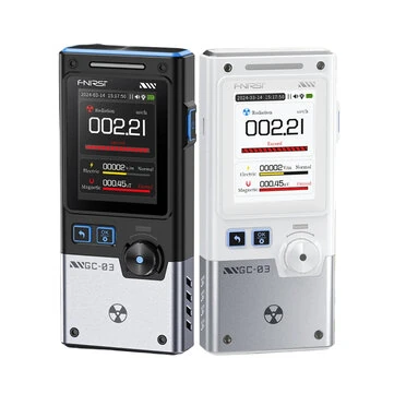 FNIRSI GC-03 Electromagnetic Radiation Tester 3-in-1 Magnetic Electric Field RF Power Geiger Counter Ionizing Radiation Portable Nuclear Tester Real-Time Monitoring