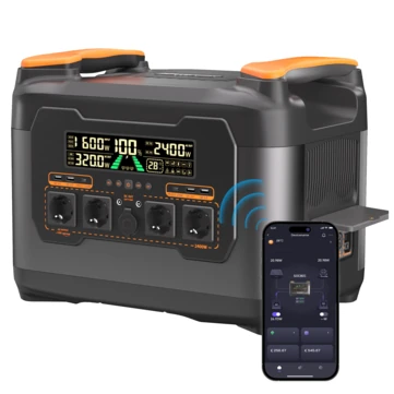 [EU Direct] Newsmy S2400 All-in-one Portable Power Station 2400W 2047.5Wh LMFP Battery Ultra Fast Charging Solar Bulit in Micro Inverter Power Solution Balcony Solar Energy Storage System Generator for Camping Home Backup/ RV
