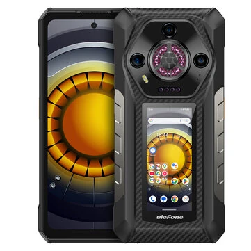 Ulefone Armor 30 Pro 5G AI Dual Display Loudspeaker 32GB RAM 512GB ROM 50MP Triple Camera 64MP Night Vision Dimensity 7300X 6.95 inch 120Hz 12800mAh 66W Fast Charge WiFi 6E NFC IP68 IP69K Waterproof Rugged Smartphone