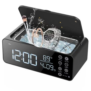 Tevorex Multi-Function Ultrasonic Jewelry Cleaner with 48KHz High-Frequency Vibration, Smart Touch Control, and Stainless Steel Tank Cleaning for Glasses, Watches & Accessories