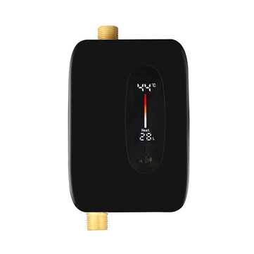 Tevorex 3800W 220V Tankless Electric Water Heater, Smart Wall-Mounted Instant Shower Heater with Adjustable Thermostat for Bathroom or Kitchen