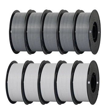 KINGROON PETG 3D Printer Filament 10kg 1.75mm White/Grey High Strength Easy to Print Eco-Friendly No Bubbles Smooth Printing High Precision