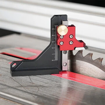 CNC Aluminum Height Gauge 123x90mm Engraved Scale Precision Marking Tool Adjustable Mechanism Woodworking Engineering Accessories