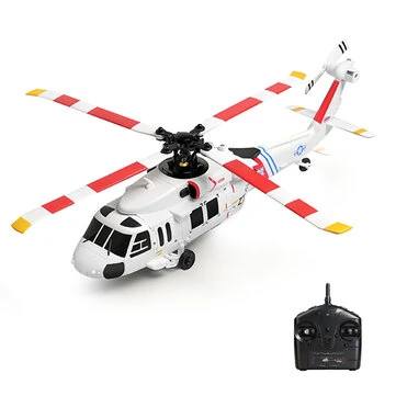 XK K270 UH-60L 2.4G 4CH Optical Flow Positioning Brushless Motor Flybarless RC Helicopter RTF