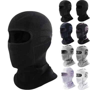 Golovejoy 1pcs Winter Cycling Balaclava Outdoor Skiing Motorcycle Warm Headwear Neck Face Protector Hiking Climbing Windproof Breathable Mask