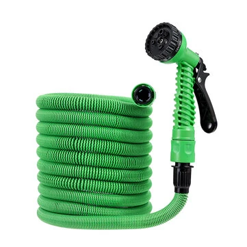 Drillpro LYF-1023 High-Pressure Expandable Water Pipe 6x9.5mm Latex Polyester Quick Connectors 1/2