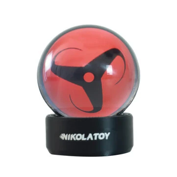 NIKOLATOY Kaleidoscope Sharingan Crystal Ball Rechargeable LED Music Rhythm Display Desktop Ornament Science Discovery Toys Gifts