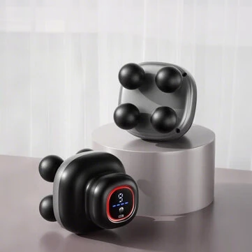 4-Head Massage Gun with 9 Speeds Deep Tissue Percussion 28kg Force 1200mAh Battery Body Muscle Relaxation Tool